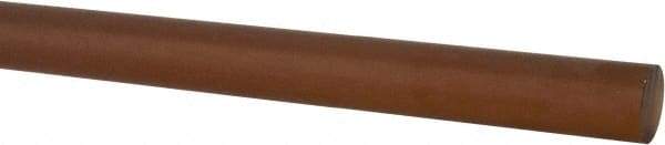 Made in USA - 8' Long, 1/2" Diam, Polyetherimide (PEI) Plastic Rod - Natural (Color) - Eagle Tool & Supply