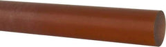 Made in USA - 1' Long, 1-1/4" Diam, Polyetherimide (PEI) Plastic Rod - Natural (Color) - Eagle Tool & Supply