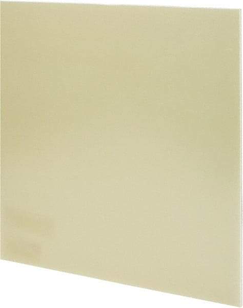 Made in USA - 1/8" Thick x 12" Wide x 1' Long, Epoxyglass Laminate (G10/F4) Sheet - Mustard Yellow, ±0.012 Tolerance - Eagle Tool & Supply