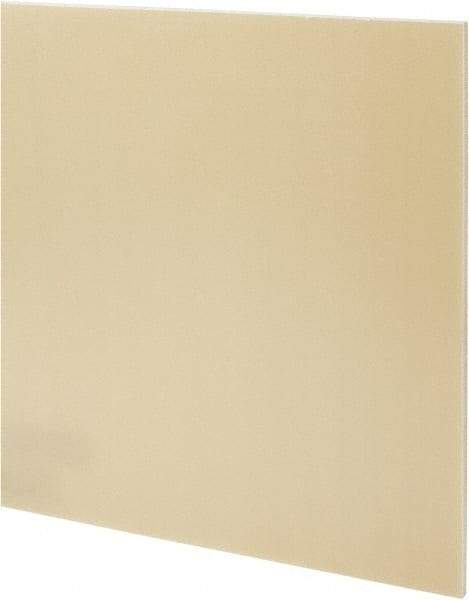 Made in USA - 1/4" Thick x 12" Wide x 1' Long, Epoxyglass Laminate (G10/F4) Sheet - Mustard Yellow, ±0.022 Tolerance - Eagle Tool & Supply