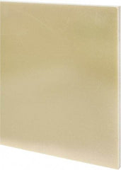 Made in USA - 1/2" Thick x 12" Wide x 1' Long, Epoxyglass Laminate (G10/F4) Sheet - Mustard Yellow, ±0.036 Tolerance - Eagle Tool & Supply