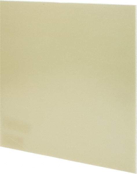 Made in USA - 1/8" Thick x 12" Wide x 2' Long, Epoxyglass Laminate (G10/F4) Sheet - Mustard Yellow, ±0.012 Tolerance - Eagle Tool & Supply