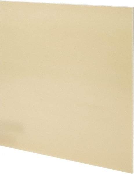 Made in USA - 3/16" Thick x 12" Wide x 2' Long, Epoxyglass Laminate (G10/F4) Sheet - Mustard Yellow, ±0.019 Tolerance - Eagle Tool & Supply