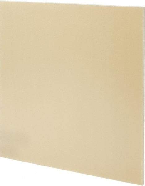 Made in USA - 1/4" Thick x 24" Wide x 2' Long, Epoxyglass Laminate (G10/F4) Sheet - Mustard Yellow, ±0.022 Tolerance - Eagle Tool & Supply