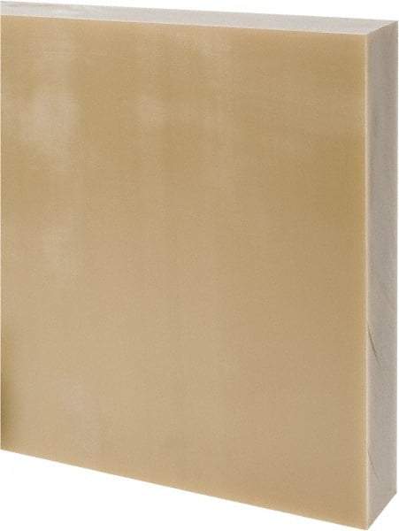 Made in USA - 2" Thick x 24" Wide x 2' Long, Epoxyglass Laminate (G10/F4) Sheet - Mustard Yellow, ±0.073 Tolerance - Eagle Tool & Supply