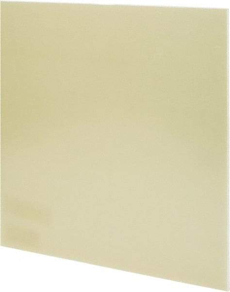 Made in USA - 1/8" Thick x 24" Wide x 3' Long, Epoxyglass Laminate (G10/F4) Sheet - Mustard Yellow, ±0.012 Tolerance - Eagle Tool & Supply