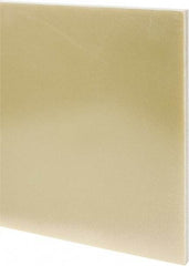 Made in USA - 1/2" Thick x 24" Wide x 3' Long, Epoxyglass Laminate (G10/F4) Sheet - Mustard Yellow, ±0.036 Tolerance - Eagle Tool & Supply