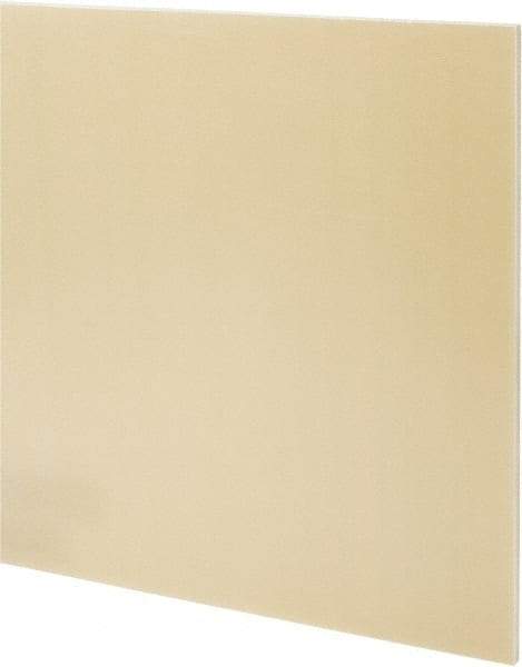 Made in USA - 1/4" Thick x 36" Wide x 4' Long, Epoxyglass Laminate (G10/F4) Sheet - Mustard Yellow, ±0.022 Tolerance - Eagle Tool & Supply