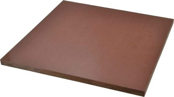 Made in USA - 1/2" Thick x 12" Wide x 1' Long, Canvas Phenolic Laminate (C/CE) Sheet - Tan - Eagle Tool & Supply