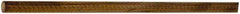 Made in USA - 4' Long, 9/16" Diam, Canvas Phenolic Laminate (C/CE) Plastic Rod - Tan-Brown - Eagle Tool & Supply