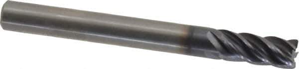 Kennametal - 6mm, 5 Flute, Solid Carbide, 0.4mm Corner Radius End Mill - 57mm OAL, 13mm LOC - Eagle Tool & Supply