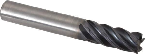 Kennametal - 12mm, 5 Flute, Solid Carbide, 0.75mm Corner Radius End Mill - 83mm OAL, 26mm LOC - Eagle Tool & Supply