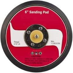 PRO-SOURCE - 6" Diam Hook & Loop Disc Backing Pad - 5/16" Shank Diam, 12,000 RPM - Eagle Tool & Supply