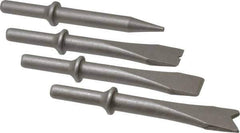 PRO-SOURCE - 5" OAL, 1-1/8" Shank Diam, Chisel Set - Round Drive, Round Shank, Alloy Steel - Eagle Tool & Supply