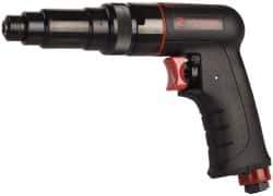 PRO-SOURCE - 1/4" Bit Holder, 1,800 RPM, Pistol Grip Handle Air Screwdriver - 30 to 70 In/Lb Torque, 4 CFM - Eagle Tool & Supply