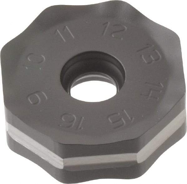 Seco - ONMU090520 ME12 Grade MM4500 Carbide Milling Insert - TiCN/Al2O3 Finish, 0.228" Thick, 0.866" Inscribed Circle - Eagle Tool & Supply