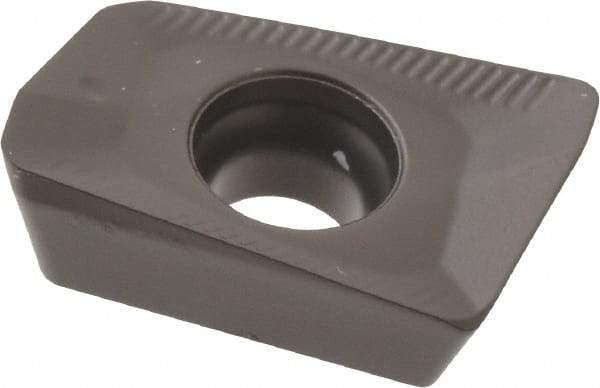 Seco - XOMX120408 ME08 Grade MM4500 Carbide Milling Insert - TiCN/Al2O3 Finish, 0.155" Thick, 0.031" Corner Radius - Eagle Tool & Supply