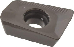 Seco - XOMX120408 ME08 Grade MM4500 Carbide Milling Insert - TiCN/Al2O3 Finish, 0.155" Thick, 0.031" Corner Radius - Eagle Tool & Supply