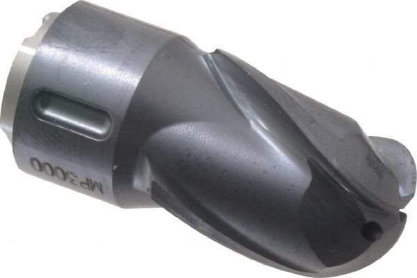Seco - MP16 M05 Grade MP3000 Carbide Milling Tip Insert - TiAlN Finish, 3 Flutes, 5/8" Cutting Diam, 5/16" Depth of Cut, 1.283" Extension, 5/16" Cnr Rad - Eagle Tool & Supply