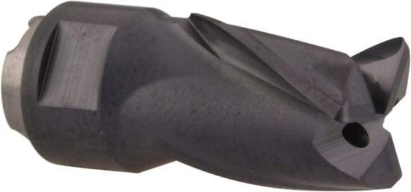 Seco - MP10 M03 Grade MP3000 Carbide Milling Tip Insert - TiAlN Finish, 3 Flutes, 3/8" Cutting Diam, 0.472" Depth of Cut, 0.826" Extension, 0.0315" Cnr Rad - Eagle Tool & Supply