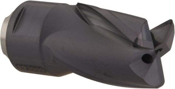Seco - MP12 M04 Grade MP3000 Carbide Milling Tip Insert - TiAlN Finish, 3 Flutes, 12mm Cutting Diam, 14mm Depth of Cut, 24mm Extension, 0.047" Cnr Rad - Eagle Tool & Supply
