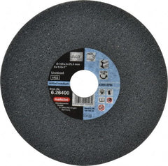Metabo - 6" Medium Grade Zirconia Alumina Deburring Disc - 1" Center Hole, Spindle Mount Connection, Black - Eagle Tool & Supply