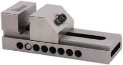 Gibraltar - 3" Jaw Width, 3-3/4" Jaw Opening Capacity, 1-3/8" Jaw Height, Toolmaker's Vise - Flat Jaw, 0.003" Parallelism, 0.005" Squareness, 7" OAL x 2-1/2" OAH - Eagle Tool & Supply