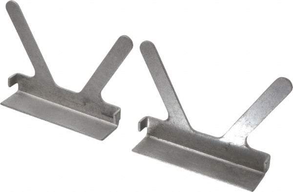 Gibraltar - 4-1/2" Jaw Width, Aluminum, Vise Jaw Cap - Press On Attachment - Eagle Tool & Supply