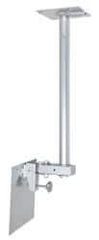 Video Mount - Steel, Flat Panel Ceiling Mount For 25 to 37 Inch LCD Monitor - Silver, 75 Lbs. Load Capacity, 20° Max Tilt Angle, Ceiling Mount Rotating and Tilting - Eagle Tool & Supply