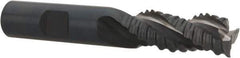 OSG - 1/2" Diam, Coarse Pitch, 1-1/4" LOC, 3 Flute Cobalt Roughing End Mill - Uncoated, 3-1/4" OAL, 1/2" Shank Diam, Single End, Centercutting, 35° Helix - Eagle Tool & Supply