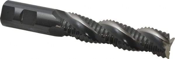 OSG - 1" Diam, Coarse Pitch, 4" LOC, 3 Flute Cobalt Roughing End Mill - Uncoated, 6-1/2" OAL, 1" Shank Diam, Single End, Centercutting, 35° Helix - Eagle Tool & Supply