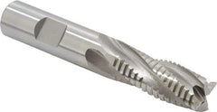 OSG - 5/8" Diam, 1-5/8" LOC, 4 Flute Cobalt Roughing & Finishing Square End Mill - Uncoated, 3-3/4" OAL, 5/8" Shank Diam, Weldon Shank, 30° Helix, Centercutting - Eagle Tool & Supply