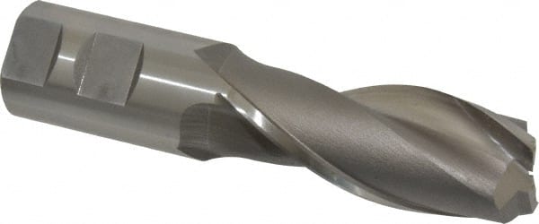 OSG - 1-1/4", 3" LOC, 1-1/4" Shank Diam, 5-1/2" OAL, 2 Flute, Cobalt Square End Mill - Eagle Tool & Supply