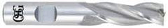 OSG - 1-1/8", 2" LOC, 1" Shank Diam, 4-1/2" OAL, 3 Flute, Cobalt Square End Mill - Single End, Uncoated, Spiral Flute, 30° Helix, Centercutting, Right Hand Cut, Right Hand Flute, Series 531 - Eagle Tool & Supply