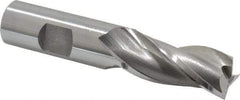OSG - 3/4", 1-5/8" LOC, 3/4" Shank Diam, 3-7/8" OAL, 3 Flute, Cobalt Square End Mill - Single End, Uncoated, Spiral Flute, 30° Helix, Centercutting, Right Hand Cut, Right Hand Flute, Series 531 - Eagle Tool & Supply