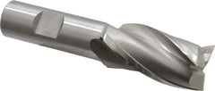 OSG - 1", 1-7/8" LOC, 3/4" Shank Diam, 4-1/8" OAL, 3 Flute, Cobalt Square End Mill - Single End, Uncoated, Spiral Flute, 30° Helix, Centercutting, Right Hand Cut, Right Hand Flute, Series 531 - Eagle Tool & Supply