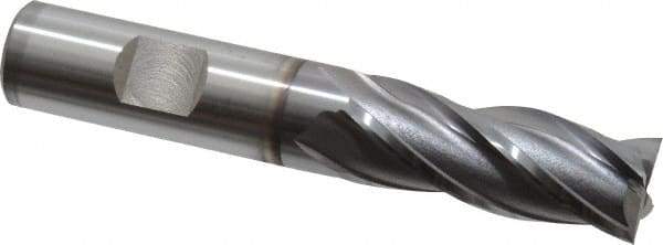 OSG - 5/8", 1-5/8" LOC, 5/8" Shank Diam, 3-3/4" OAL, 4 Flute, Square End Mill - Single End, TiCN Finish, 30° Helix, Centercutting, Right Hand Cut, Series 541 - Eagle Tool & Supply