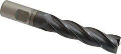 OSG - 3/4", 3" LOC, 3/4" Shank Diam, 5-1/4" OAL, 4 Flute, Square End Mill - Single End, TiCN Finish, 30° Helix, Centercutting, Right Hand Cut, Series 546 - Eagle Tool & Supply