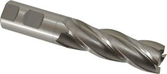 OSG - 1", 3" LOC, 1" Shank Diam, 5-1/2" OAL, 4 Flute, Cobalt Square End Mill - Single End, Uncoated, Spiral Flute, 30° Helix, Right Hand Cut, Right Hand Flute, Series 547 - Eagle Tool & Supply