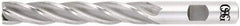OSG - 1", 6" LOC, 1" Shank Diam, 8-1/2" OAL, 6 Flute, Cobalt Square End Mill - Single End, TiCN Finish, Spiral Flute, Centercutting, Right Hand Cut, Right Hand Flute, Series 558 - Eagle Tool & Supply