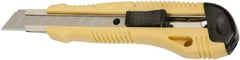 Ability One - Snap Utility Knife - 5-5/8" Steel Blade, Yellow Steel Handle - Eagle Tool & Supply