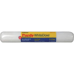 Purdy - 3/4" Nap, 18" Wide Paint General Purpose Roller Cover - Medium-Rough Texture, Woven Dralon Fabric - Eagle Tool & Supply