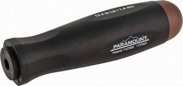 Paramount - 1 Piece, 1.4 Max N/m, Preset Torque Limiting Screwdriver - 0.1969" Drive - Eagle Tool & Supply