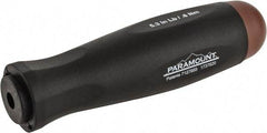 Paramount - 1 Piece, 0.6 Max N/m, Preset Torque Limiting Screwdriver - 0.1969" Drive - Eagle Tool & Supply