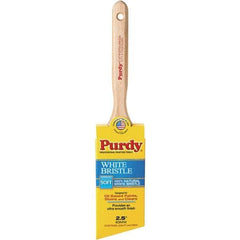 Purdy - 2-1/2" Angled Hog General Purpose Paint Brush - 2-7/8" Bristle Length, 7-1/4" Wood Fluted Handle - Eagle Tool & Supply