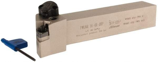 Iscar - PWLN, Right Hand Cut, 95° Lead Angle, 1" Shank Height x 1" Shank Width, Negative Rake Indexable Turning Toolholder - 6" OAL, WN..08.. Insert Compatibility, Series Heliturn LD, JetHPLine - Eagle Tool & Supply