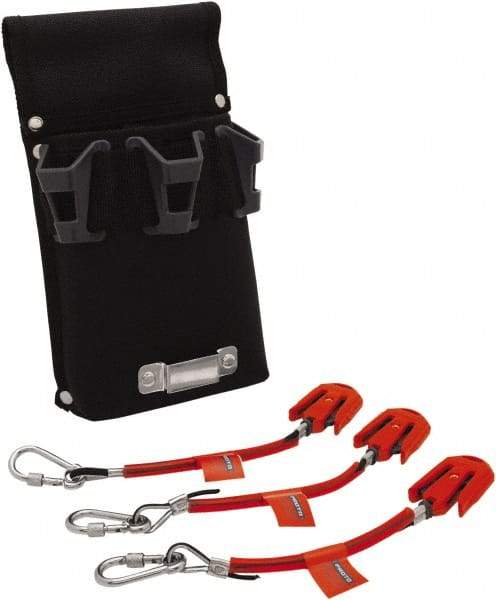 Proto - 11" Tethered Tool Holder - Skyhook Connection, 11" Extended Length, Black - Eagle Tool & Supply