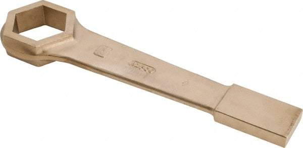 Ampco - 2-3/4" 6 Point Striking Box Wrench - Single End, 17" OAL, Aluminum Bronze - Eagle Tool & Supply