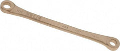 Ampco - 3/8" x 7/16" 12 Point Offset Box Wrench - Double End, 7-3/4" OAL, Aluminum Bronze - Eagle Tool & Supply