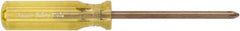 Ampco - #0, 6" OAL, Standard Phillips Screwdriver - 2-23/64" Blade Length, Round Shank, Acetate Handle - Eagle Tool & Supply